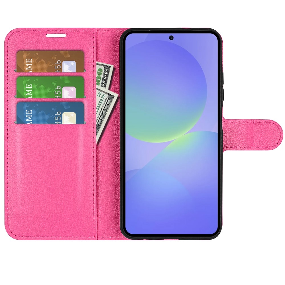 Litchi knižkové púzdro na Samsung Galaxy A37 5G - rose