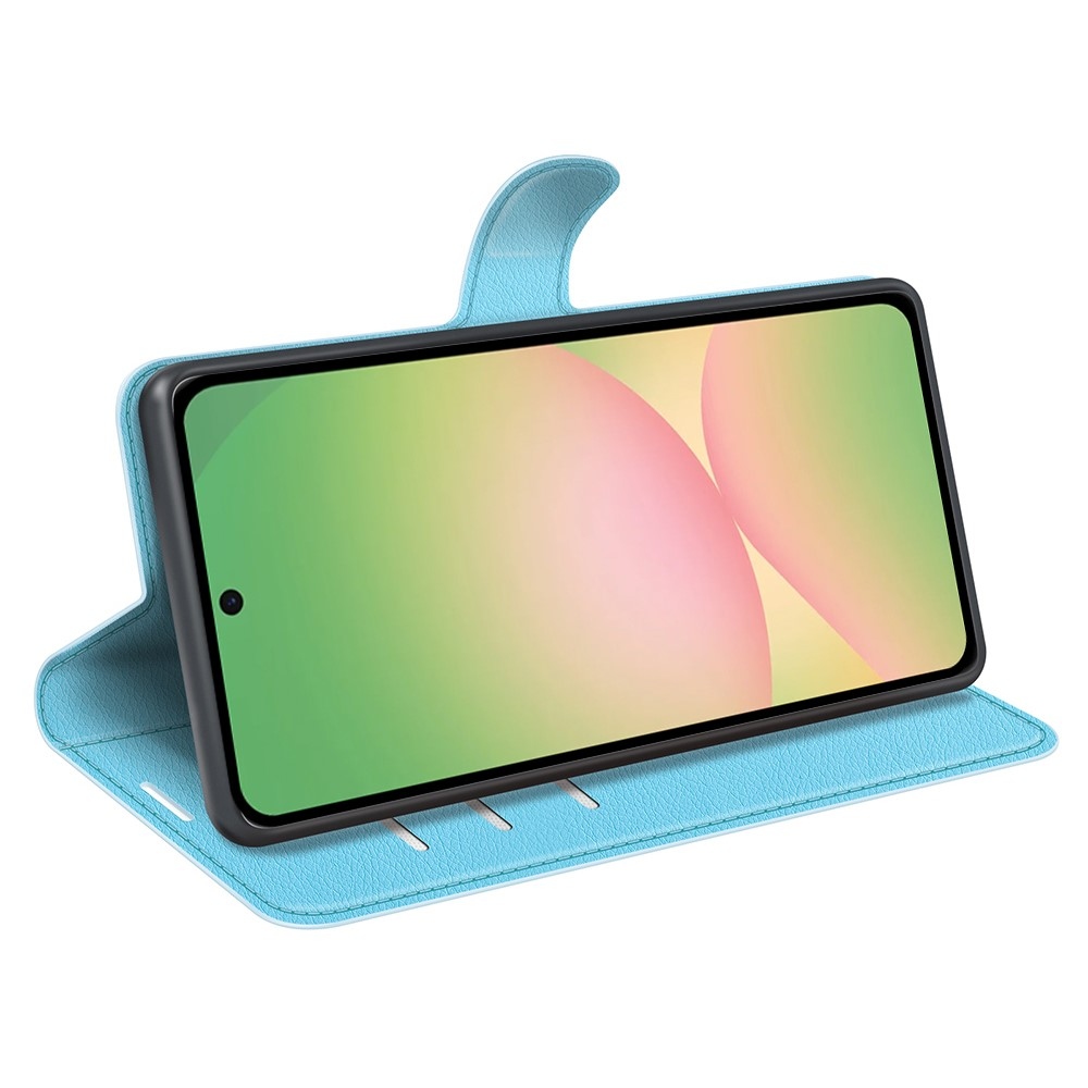 Litchi knižkové púzdro na Samsung Galaxy A57 5G - modré