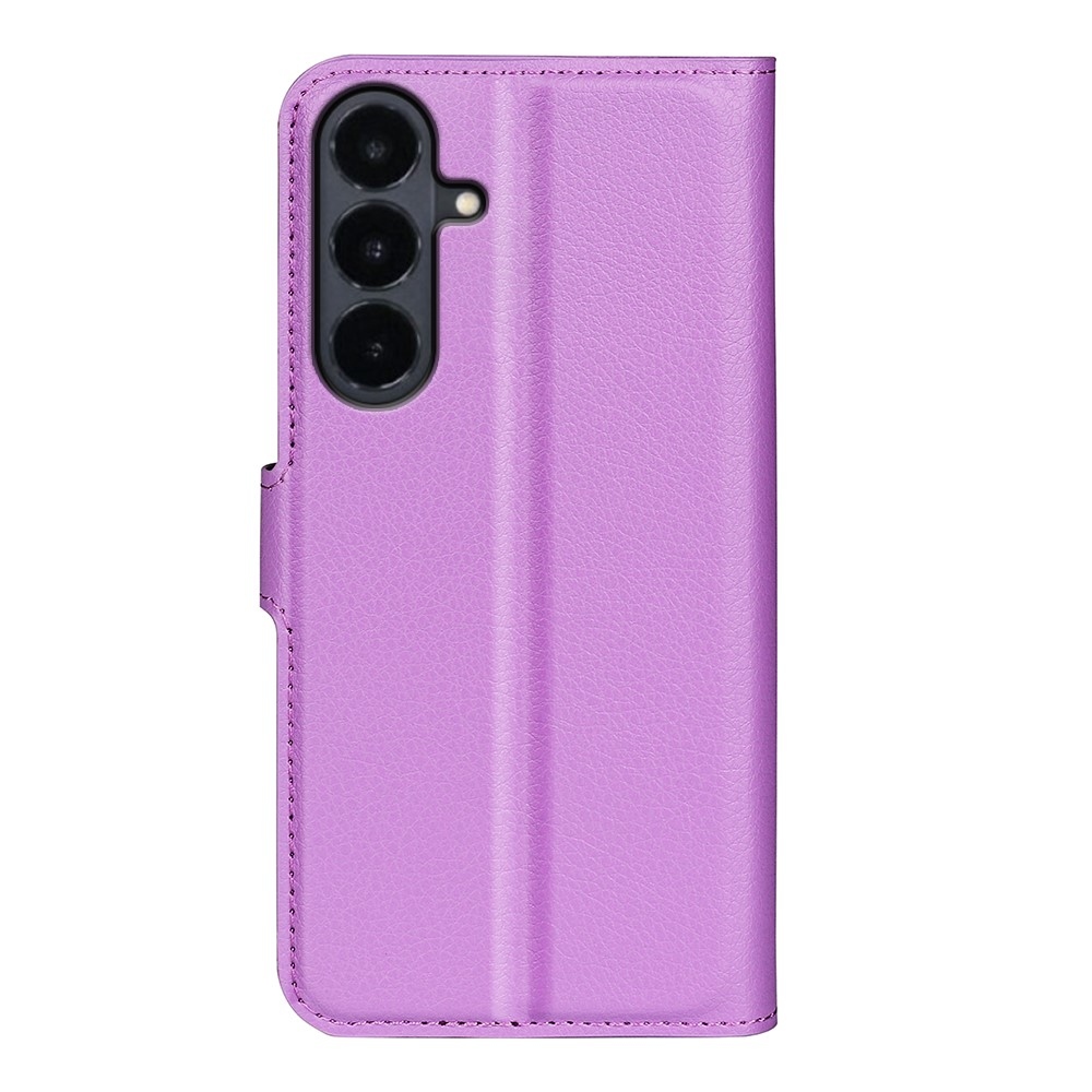 Litchi knižkové púzdro na Samsung Galaxy S26 FE - fialové