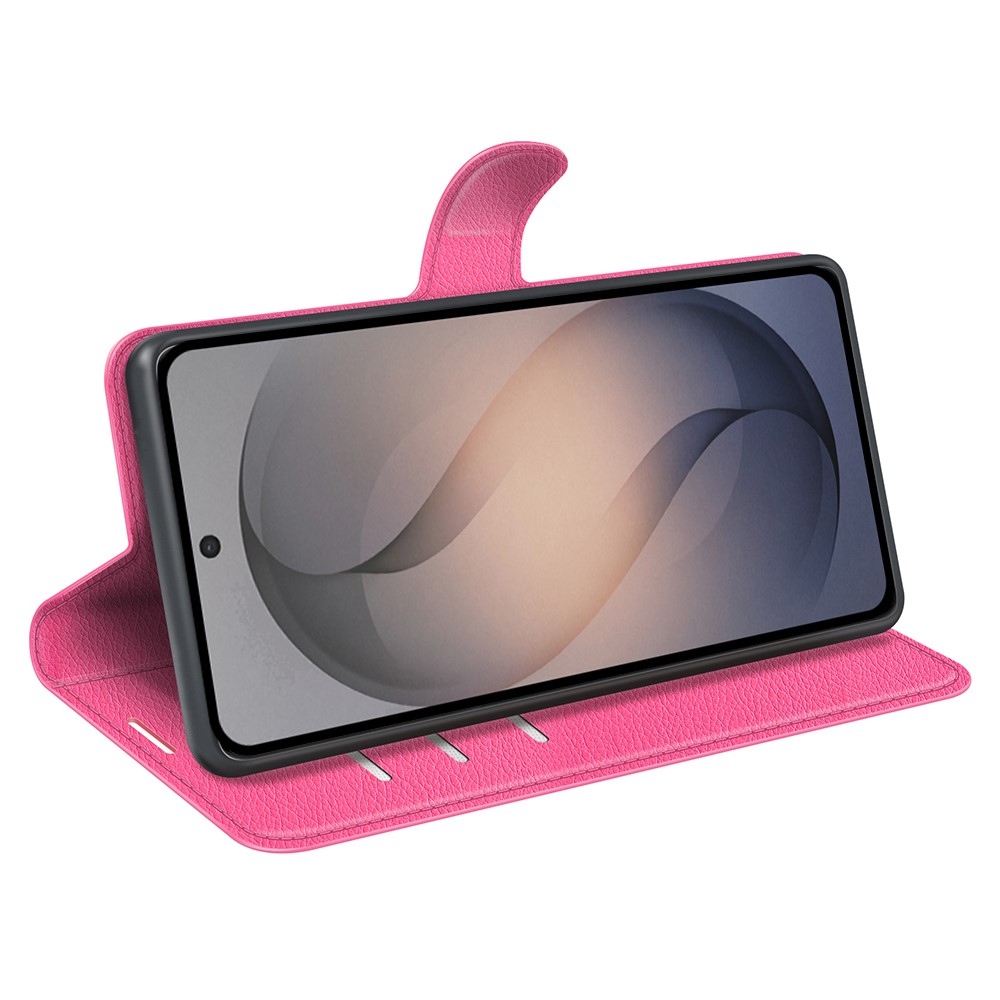 Litchi knižkové púzdro na Samsung Galaxy S26 FE - rose