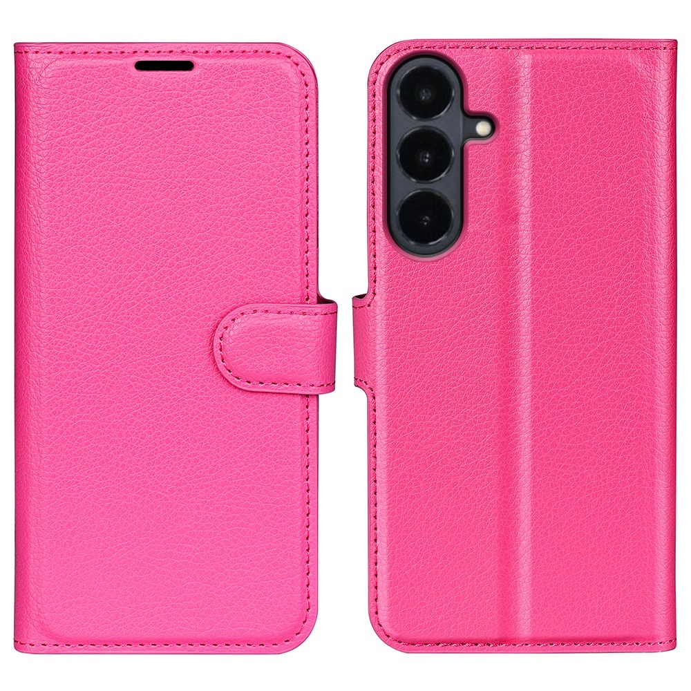 Litchi knižkové púzdro na Samsung Galaxy S26 FE - rose