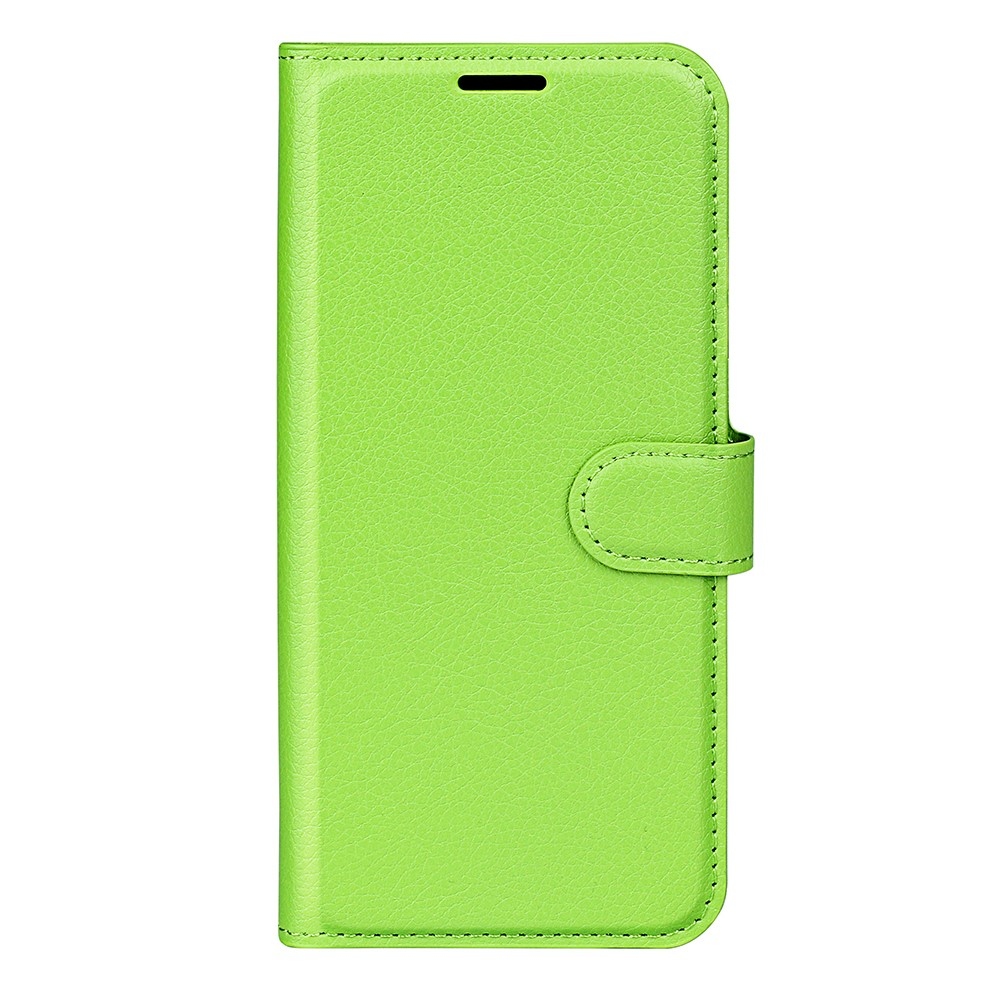 Litchi knižkové púzdro na Samsung Galaxy S26 FE - zelené