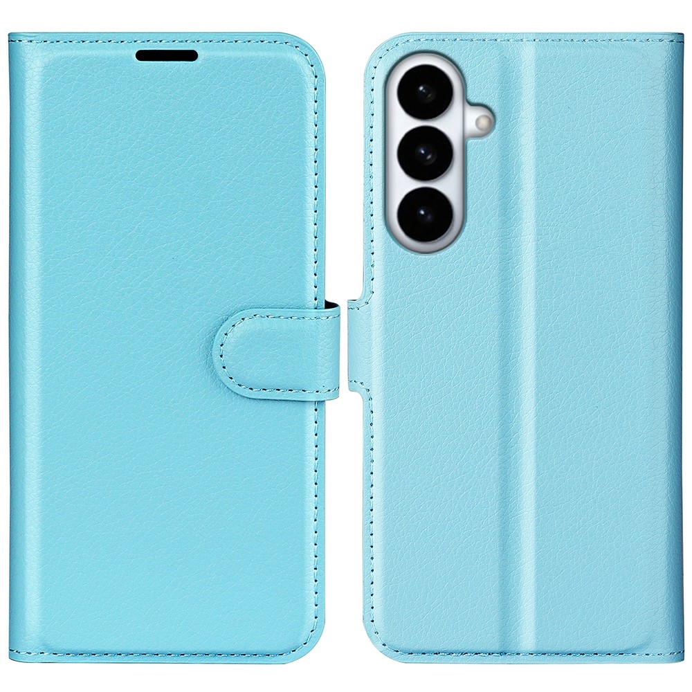 Litchi knižkové púzdro na Samsung Galaxy S26+ - modré
