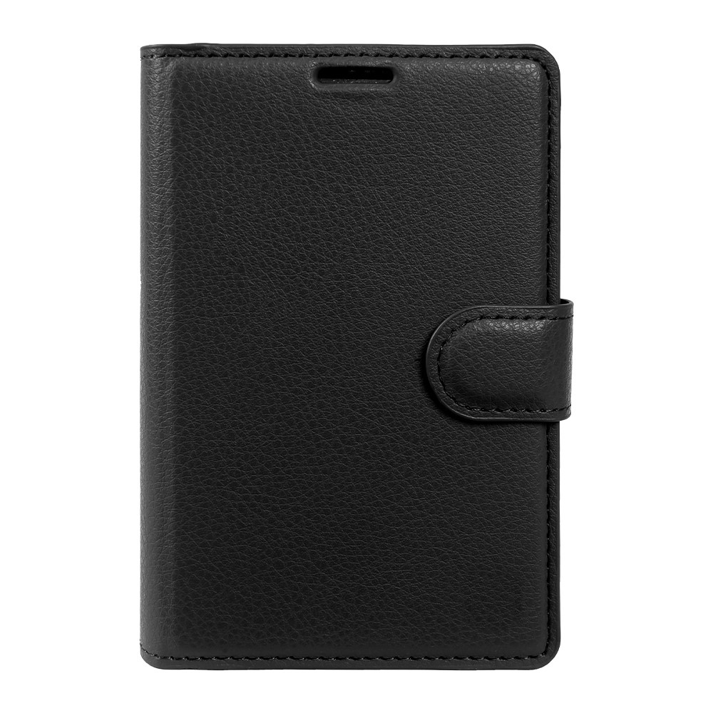 Litchi knižkové púzdro na Samsung Galaxy Z Fold8 5G - čierne