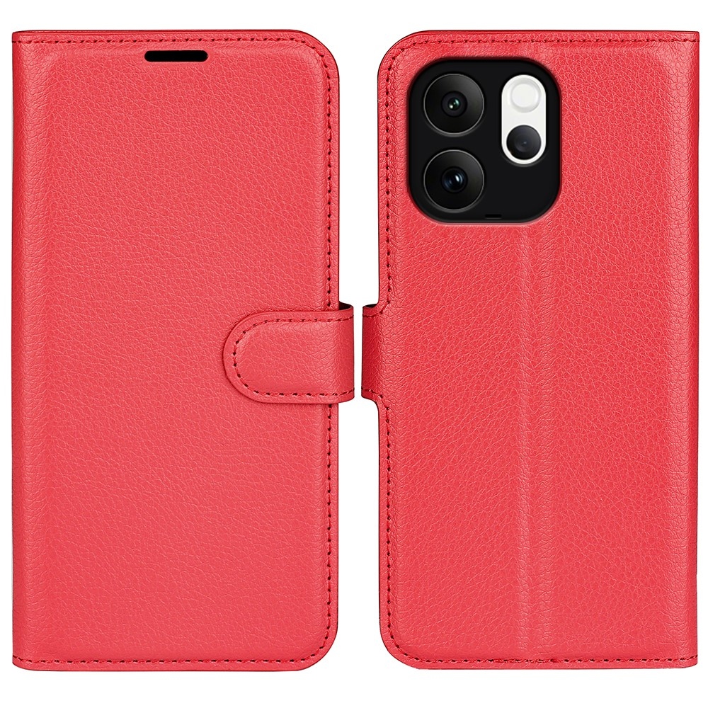 Litchi knižkové puzdro na Vivo V70 5G - červené