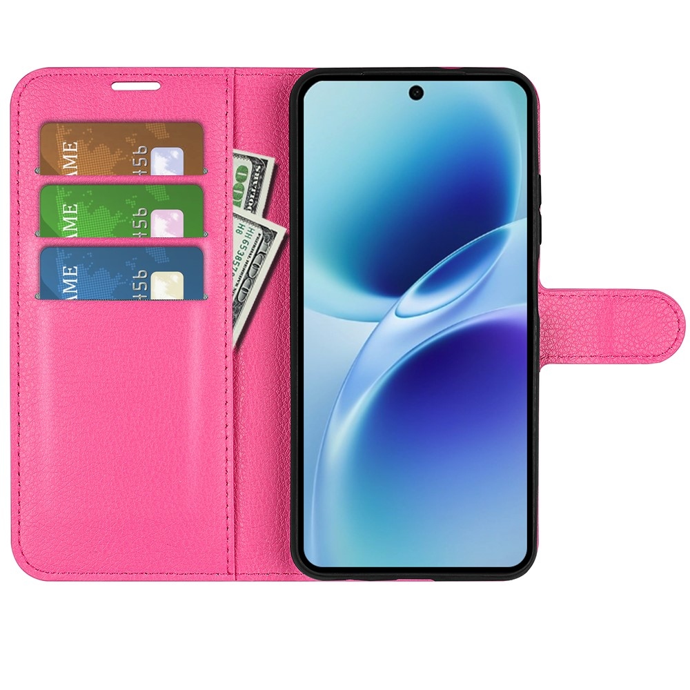 Litchi knižkové puzdro na Vivo V70 5G - rose