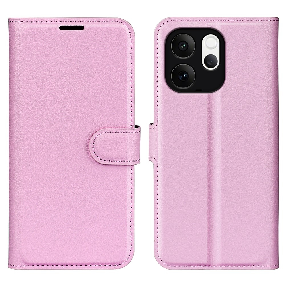 Litchi knižkové puzdro na Vivo V70 5G - ružové