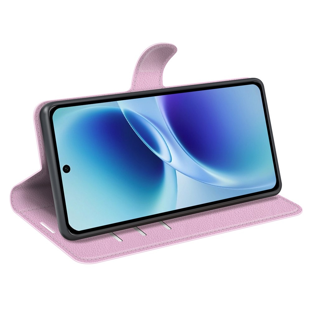 Litchi knižkové puzdro na Vivo V70 5G - ružové