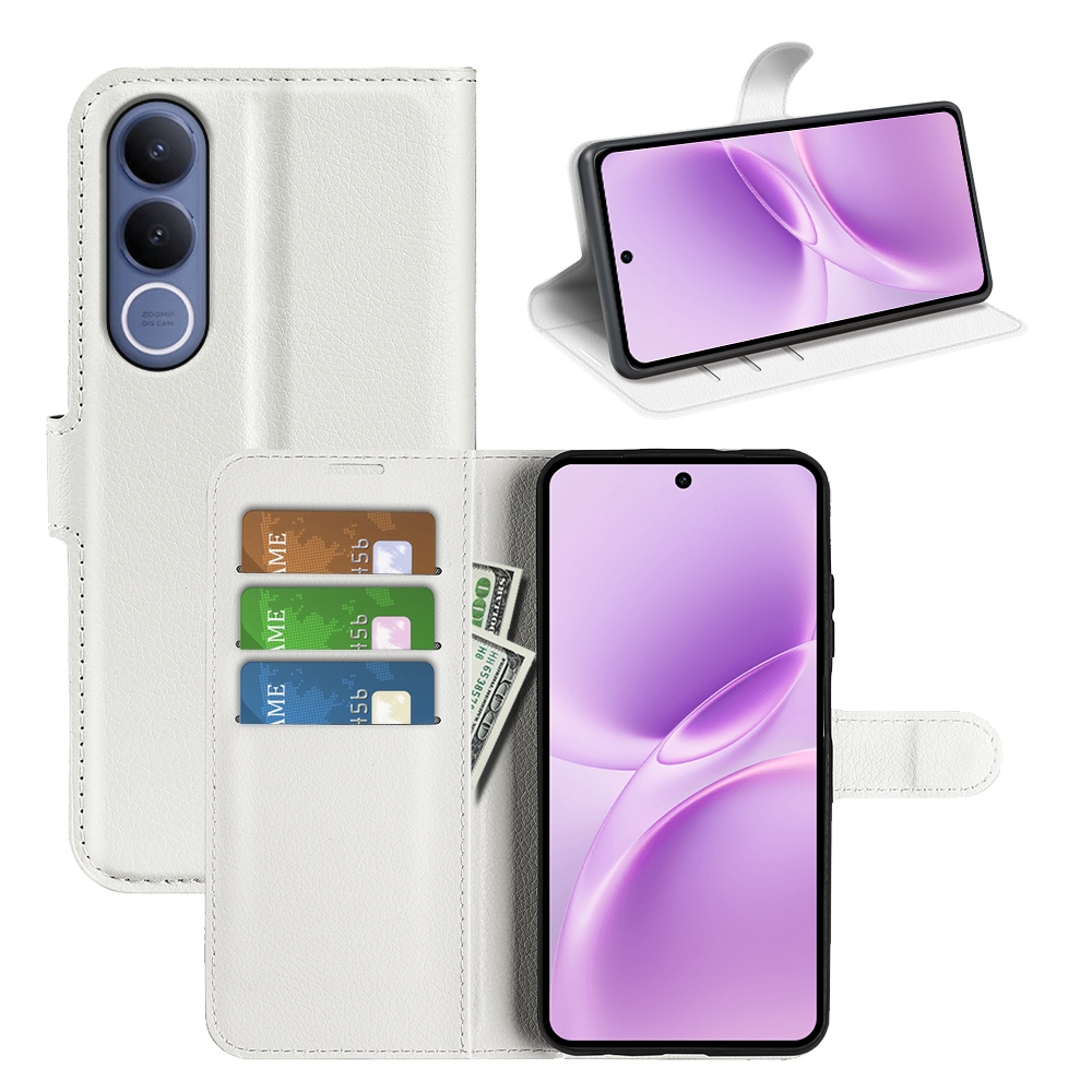 Litchi knižkové puzdro na Vivo V70 FE 5G - biele