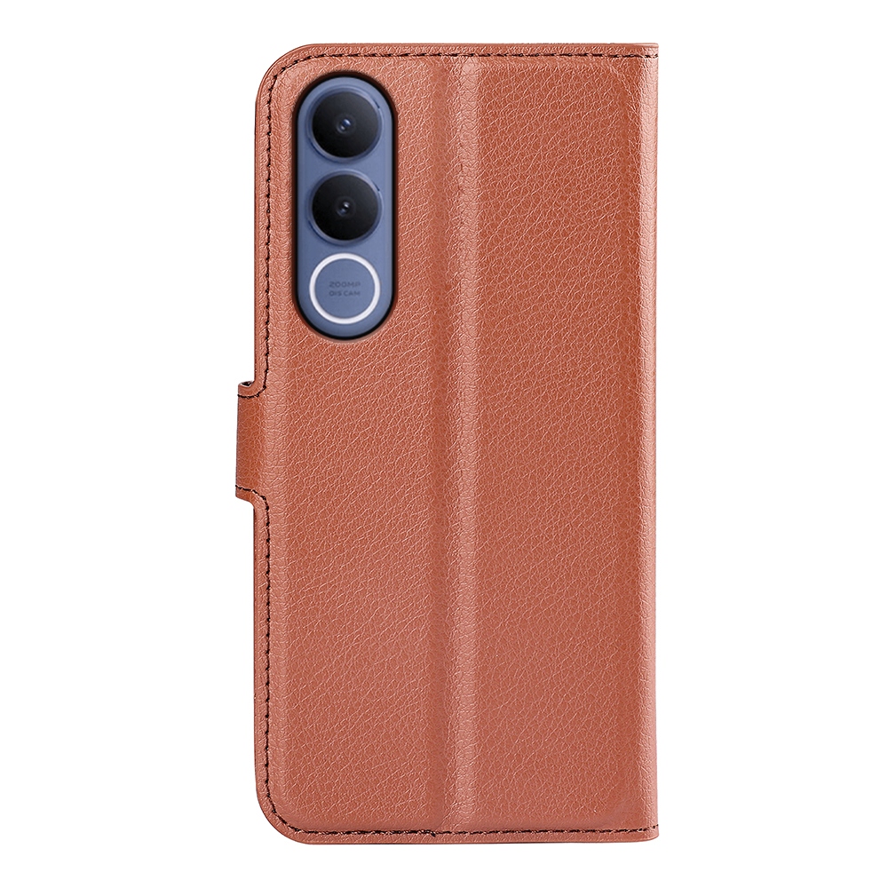 Litchi knižkové puzdro na Vivo V70 FE 5G - hnedé
