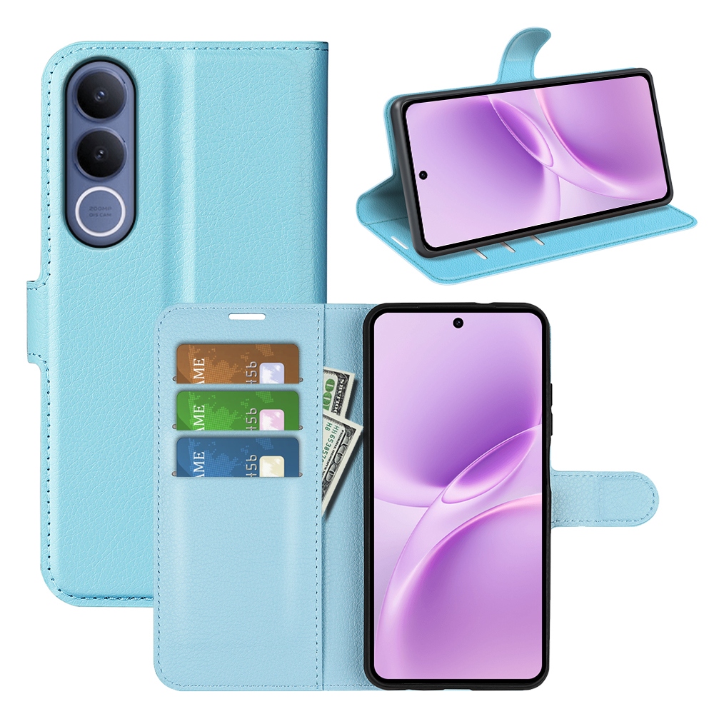Litchi knižkové púzdro na Vivo V70 FE 5G - modré