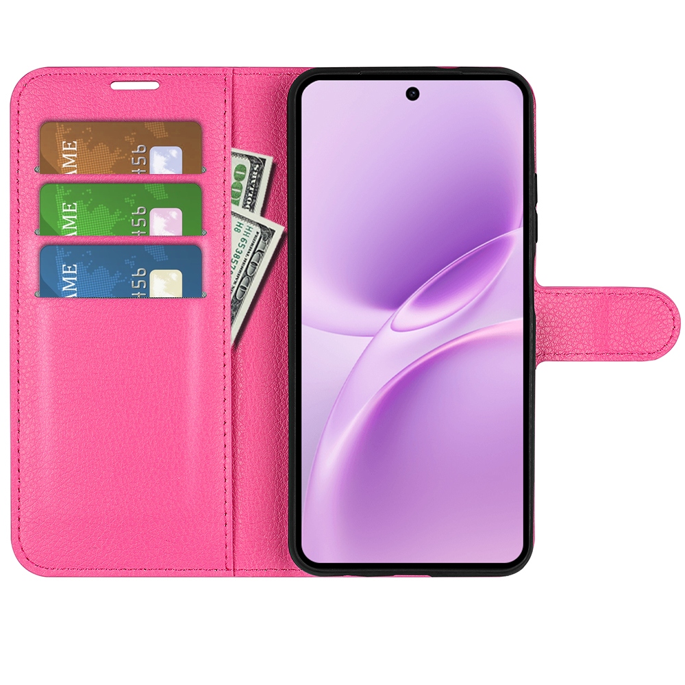 Litchi knižkové puzdro na Vivo V70 FE 5G - rose