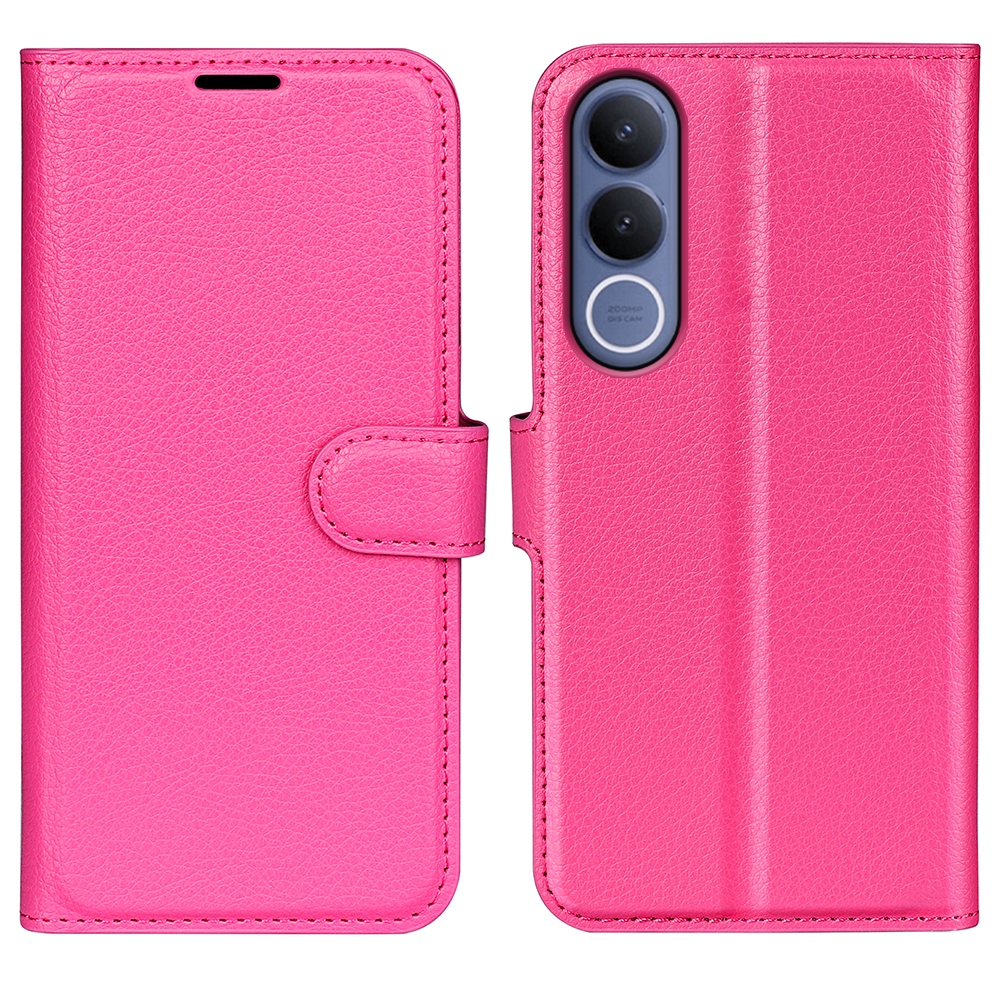 Litchi knižkové puzdro na Vivo V70 FE 5G - rose
