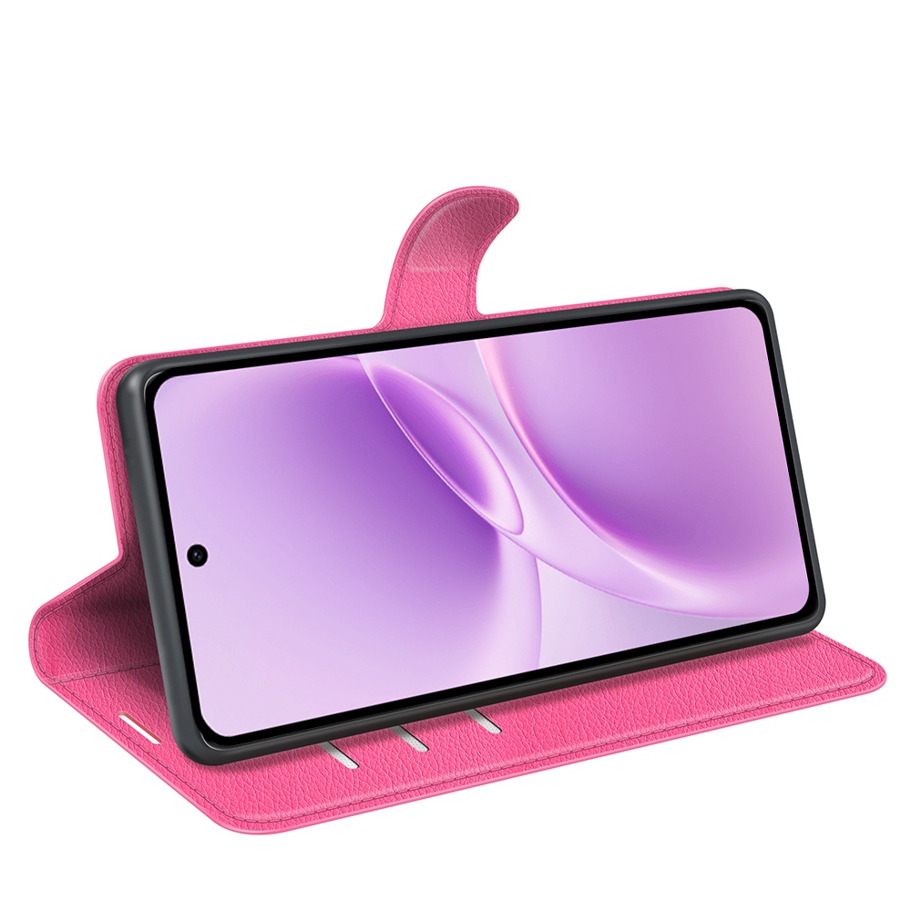 Litchi knižkové puzdro na Vivo V70 FE 5G - rose