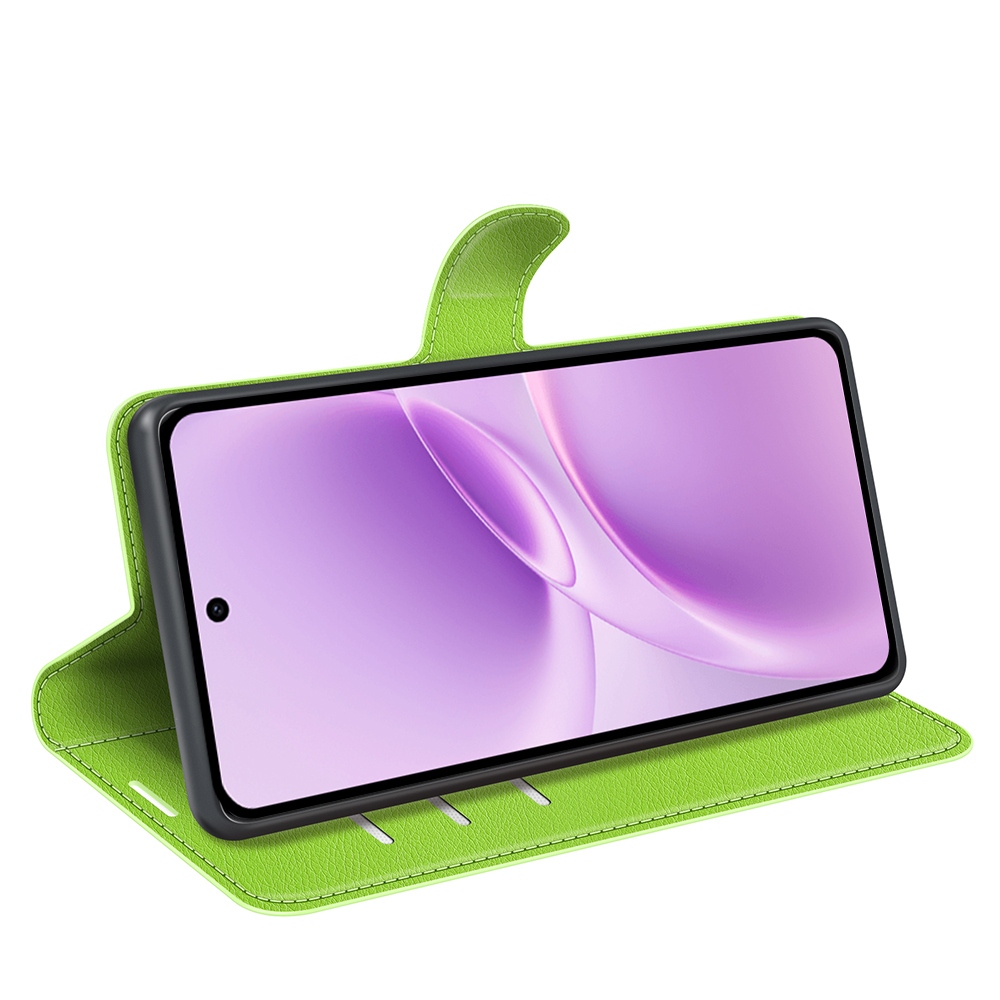 Litchi knižkové puzdro na Vivo V70 FE 5G - zelené