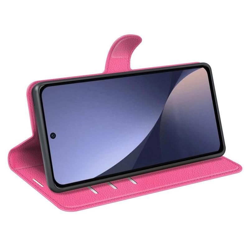 Litchi knižkové púzdro na Xiaomi 13 Pro - rose