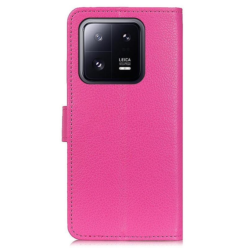 Litchi knižkové puzdro na Xiaomi 13 - rose