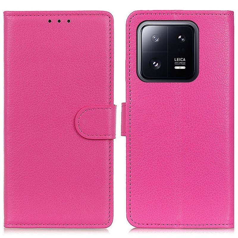 Litchi knižkové puzdro na Xiaomi 13 - rose