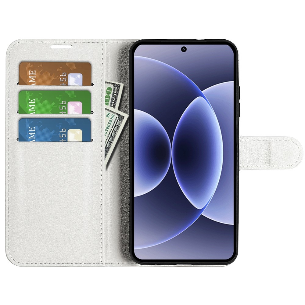 Litchi knižkové puzdro na Xiaomi 17 - biele