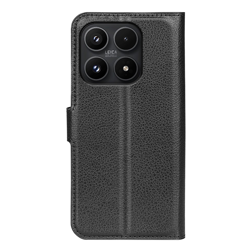 Litchi knižkové púzdro na Xiaomi 17 - čierne