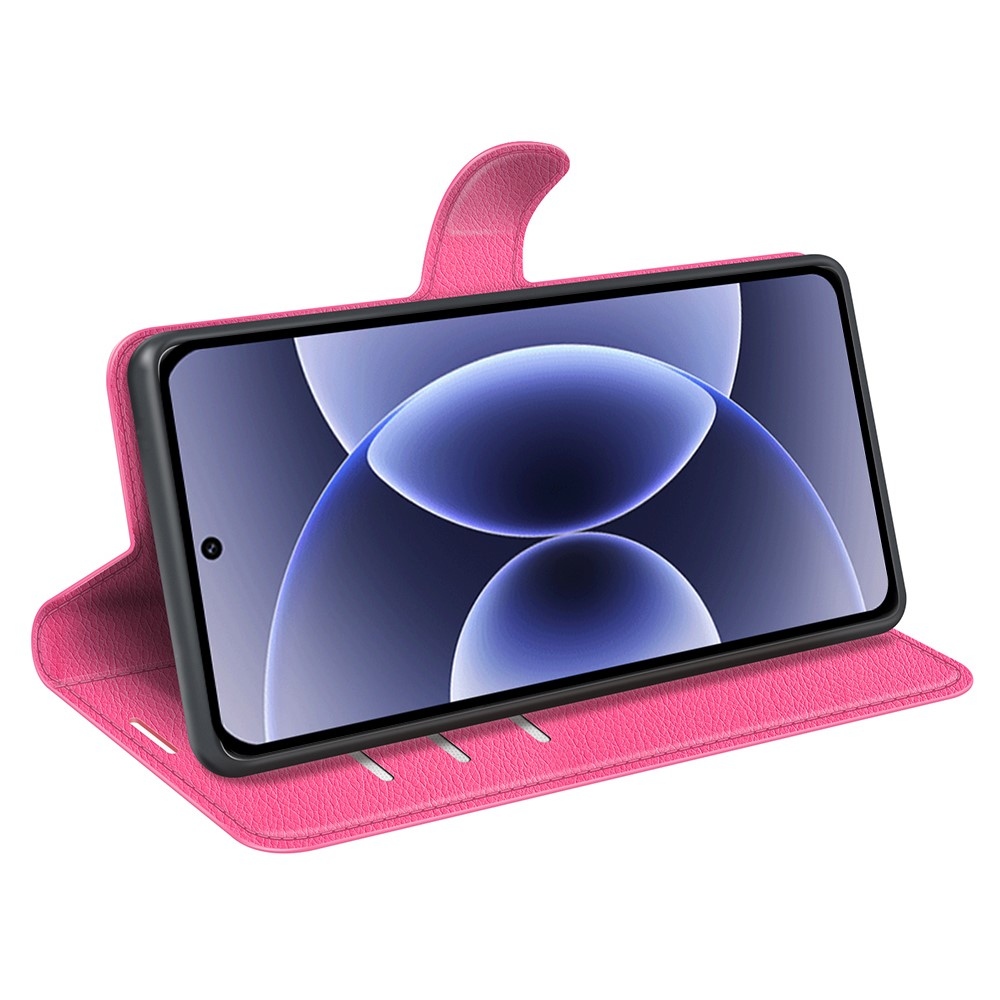 Litchi knižkové puzdro na Xiaomi 17 - rose