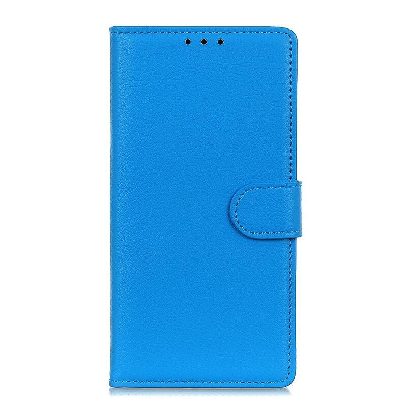 Litchi knižkové púzdro na Xiaomi Mi 10T/Mi 10T Pro - modré