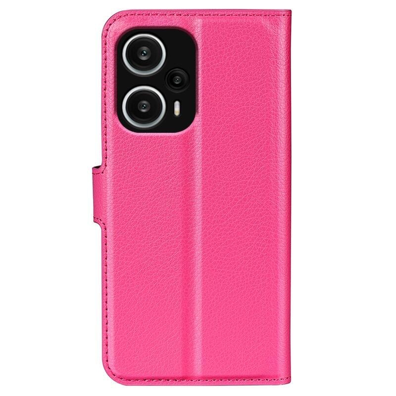 Litchi knižkové puzdro na Xiaomi Poco F5 - rose