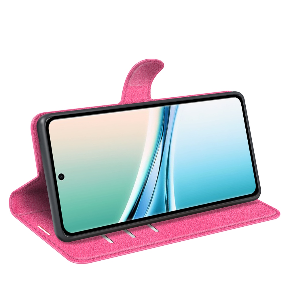 Litchi knižkové púzdro na Xiaomi Poco M8 5G/Redmi Note 15 5G - rose