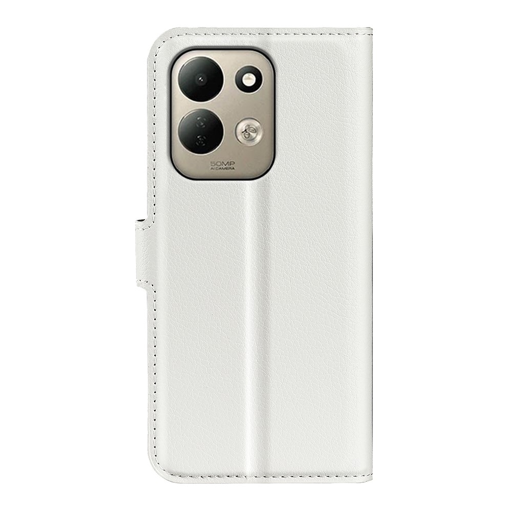 Litchi knižkové púzdro na Xiaomi Redmi 17 4G/5G - biele
