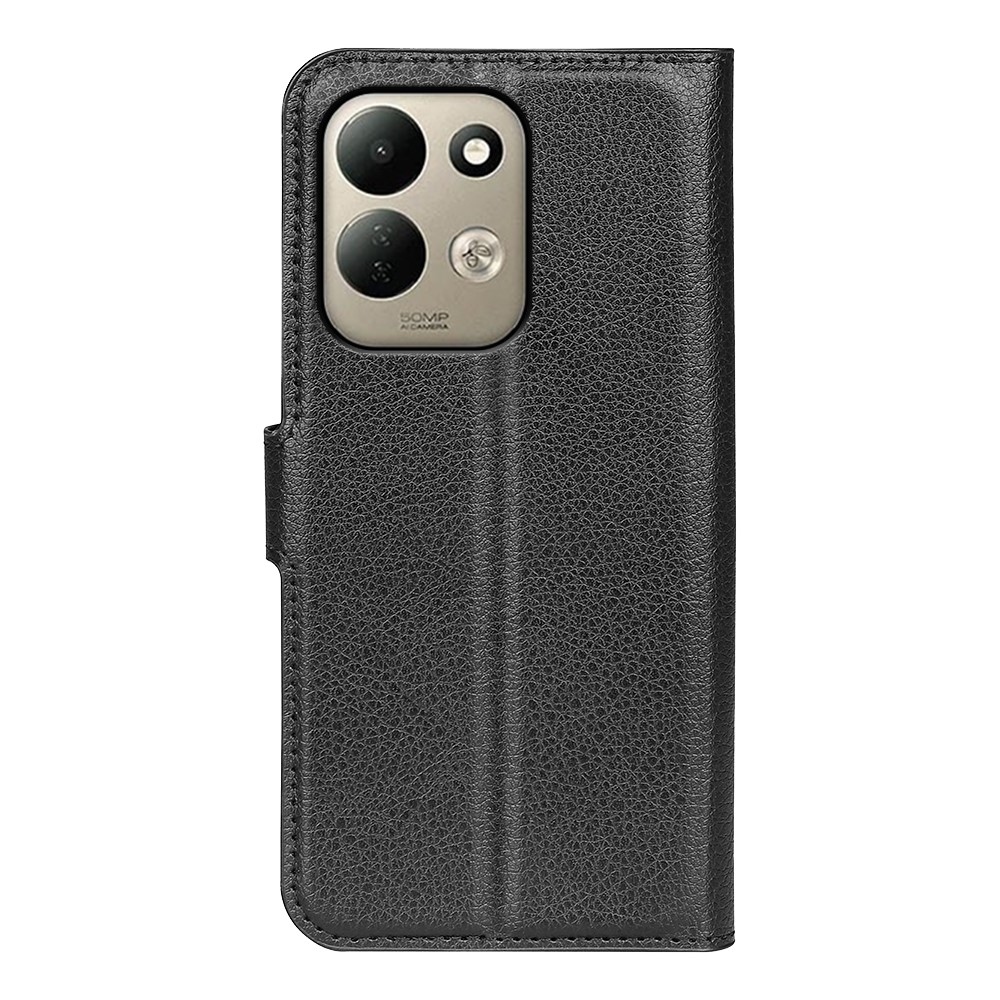 Litchi knižkové puzdro na Xiaomi Redmi 17 4G/5G - čierne