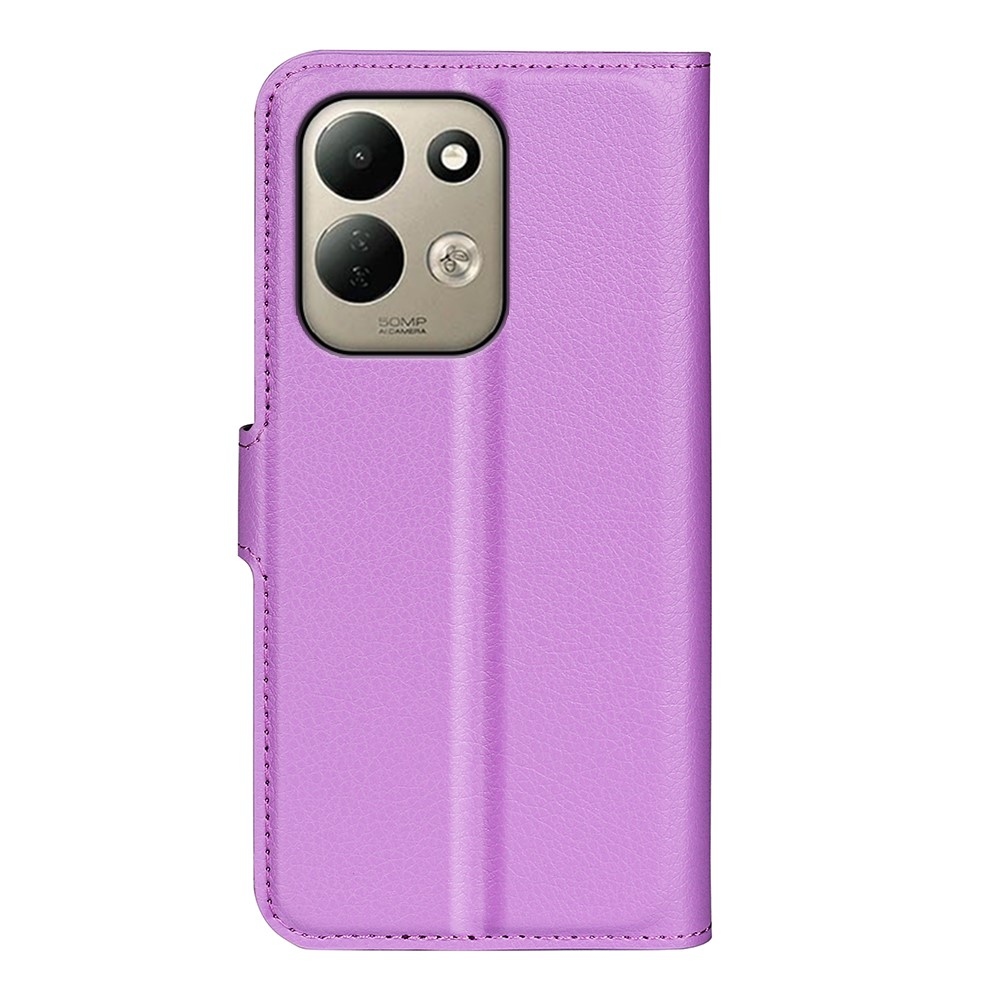 Litchi knižkové puzdro na Xiaomi Redmi 17 4G/5G - fialové