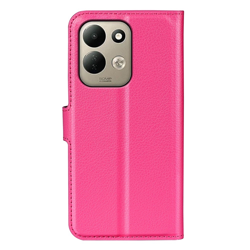 Litchi knižkové puzdro na Xiaomi Redmi 17 4G/5G - rose