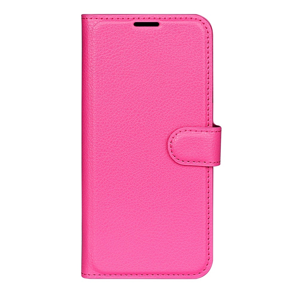 Litchi knižkové puzdro na Xiaomi Redmi 17 4G/5G - rose