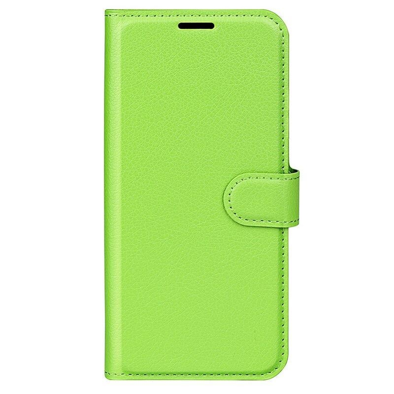 Litchi knižkové púzdro na Xiaomi Redmi Note 12 Pro 5G/Poco X5 Pro 5G - zelené