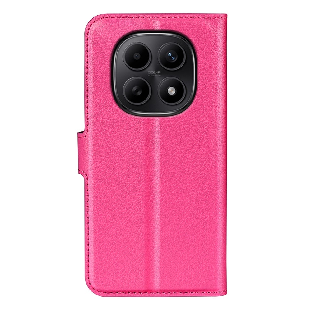 Litchi knižkové púzdro na Xiaomi Redmi Note 15 4G - rose