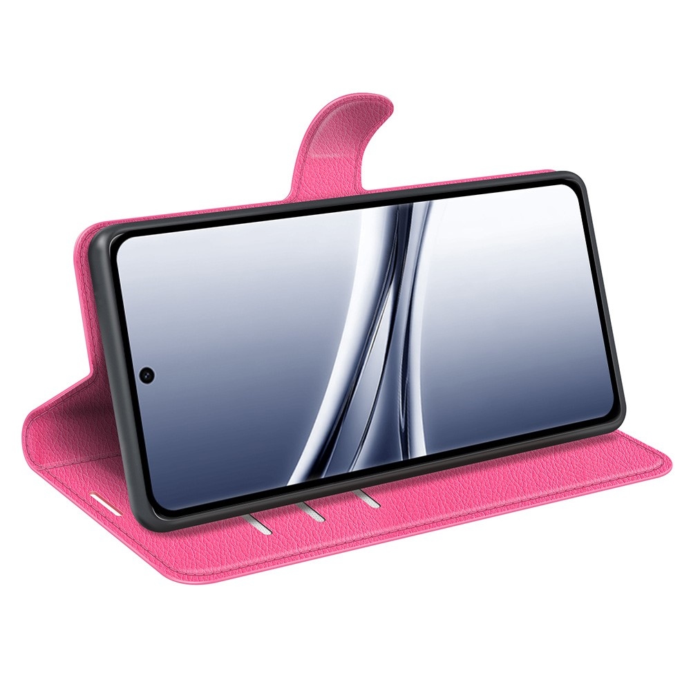 Litchi knižkové púzdro na Xiaomi Redmi Note 15 4G - rose