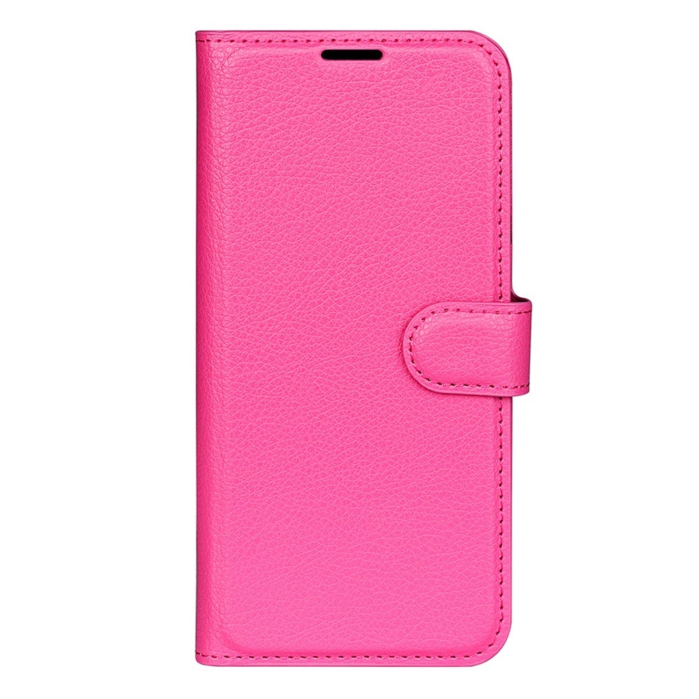 Litchi knižkové púzdro na Xiaomi Redmi Note 15 4G - rose