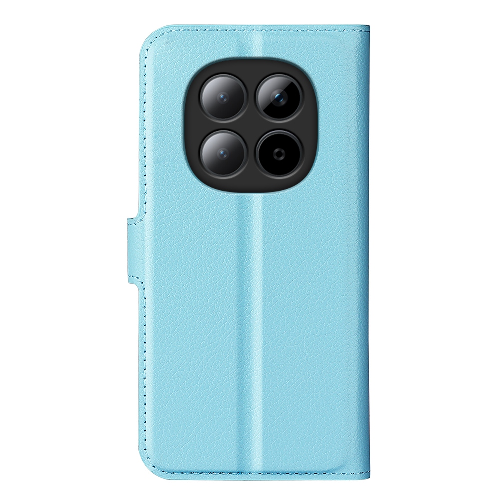 Litchi knižkové púzdro na Xiaomi Redmi Note 15 Pro 5G - modré