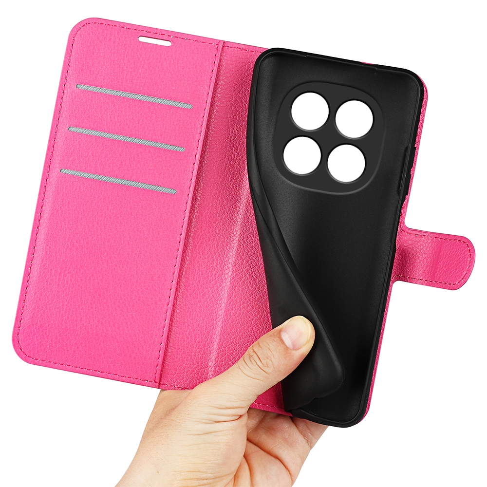 Litchi knižkové puzdro na Xiaomi Redmi Note 15 Pro 5G - rose