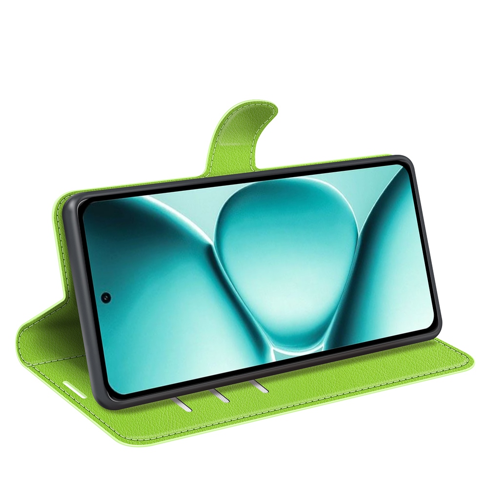 Litchi knižkové puzdro na Xiaomi Redmi Note 15 Pro 5G - zelené