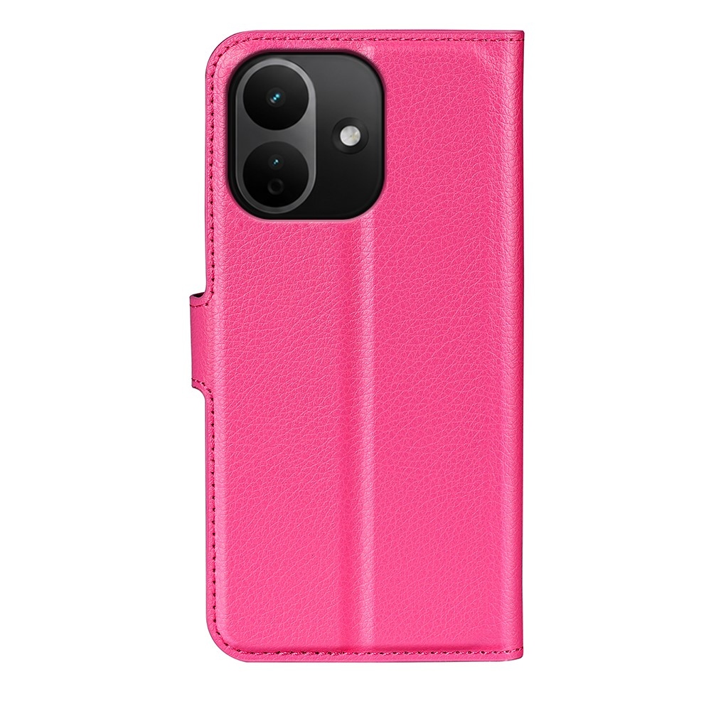 Litchi knižkové puzdro na Xiaomi Redmi Note 17 Pro 5G - rose