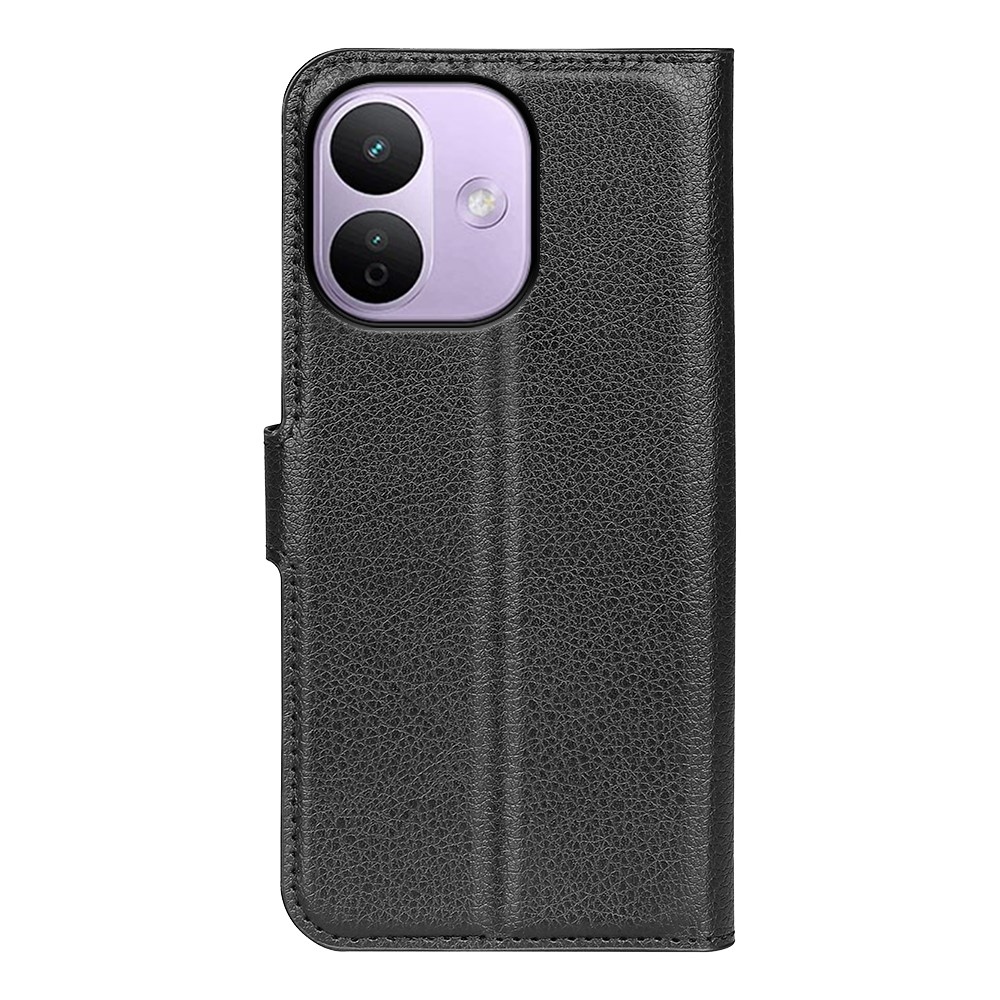 Litchi knižkové púzdro na Xiaomi Redmi Note 17 Pro Max 5G - čierne