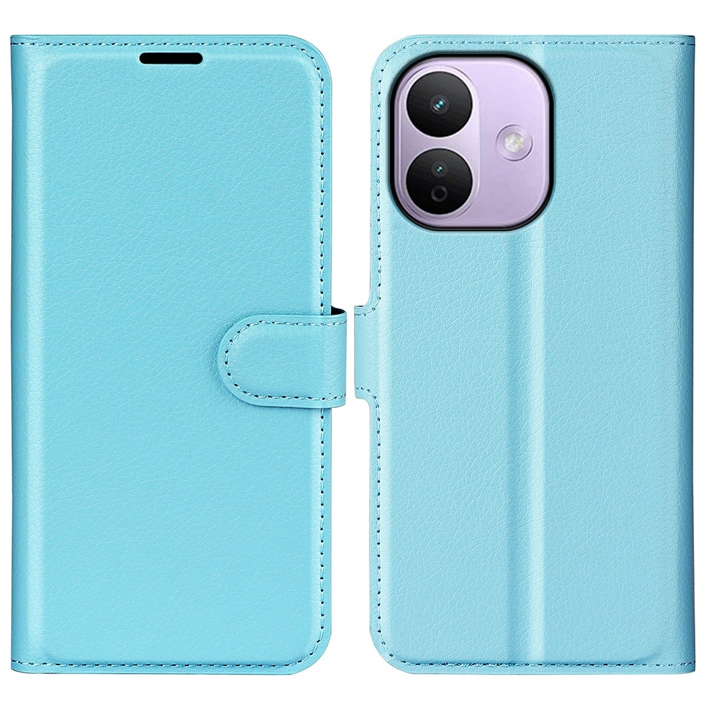 Litchi knižkové púzdro na Xiaomi Redmi Note 17 Pro Max 5G - modré