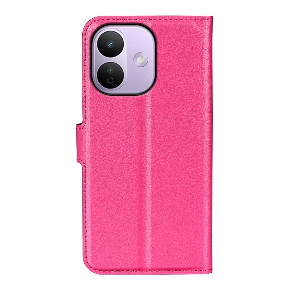 Litchi knižkové puzdro na Xiaomi Redmi Note 17 Pro Max 5G - rose