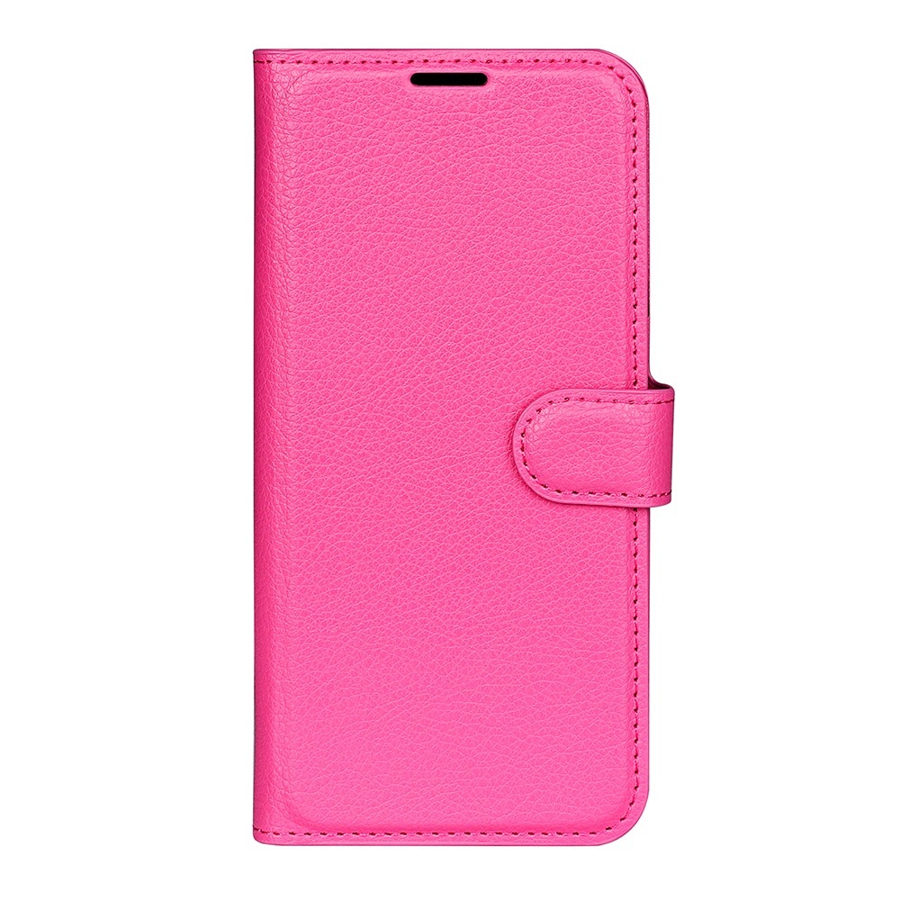 Litchi knižkové puzdro na Xiaomi Redmi Note 17 Pro Max 5G - rose