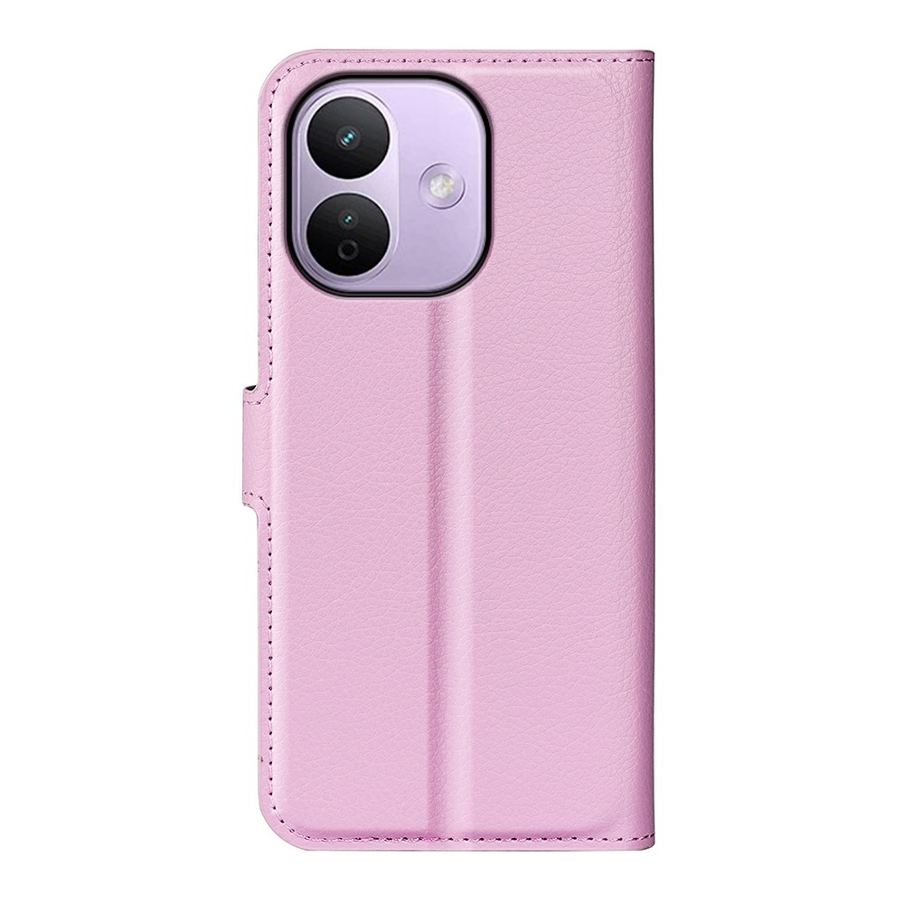 Litchi knižkové púzdro na Xiaomi Redmi Note 17 Pro Max 5G - ružové