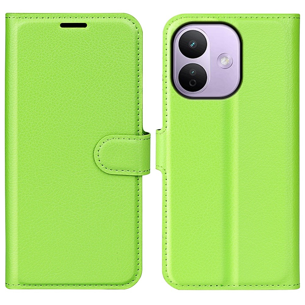 Litchi knižkové púzdro na Xiaomi Redmi Note 17 Pro Max 5G - zelené