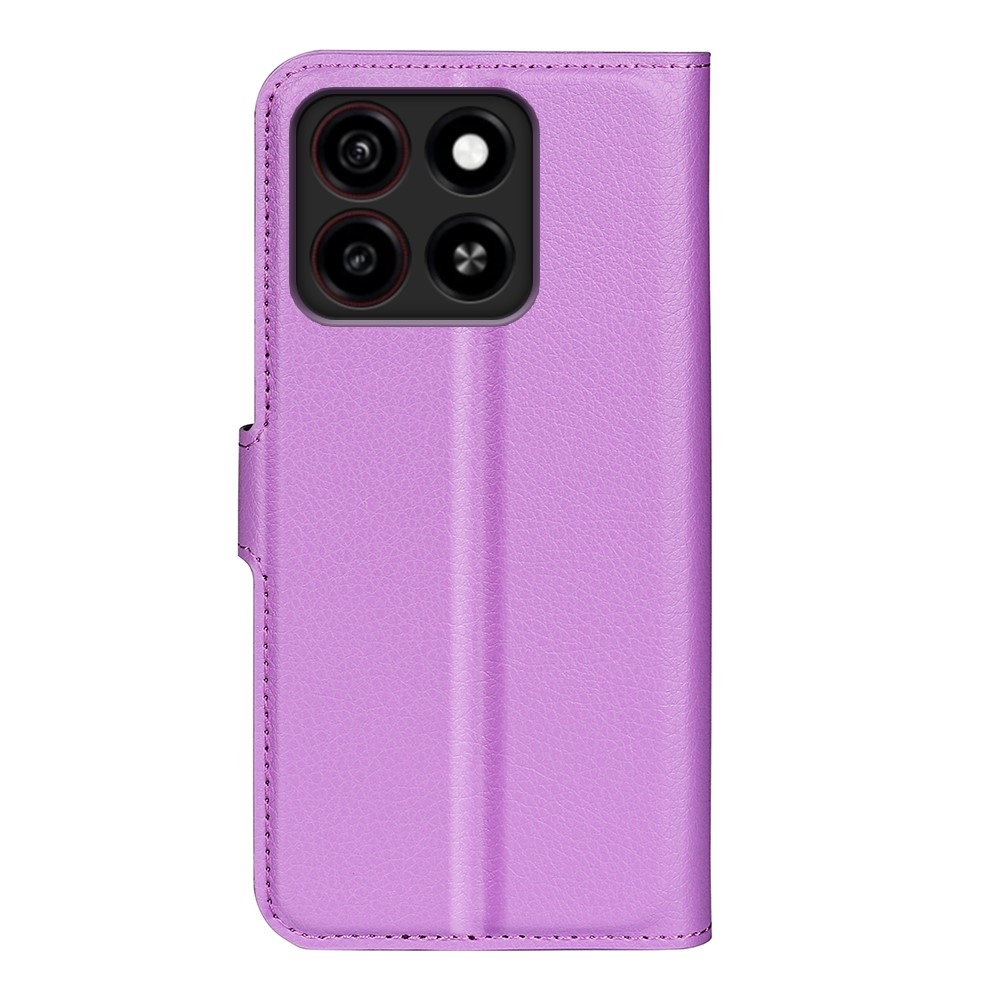 Litchi knižkové puzdro na ZTE Blade A35 - fialové