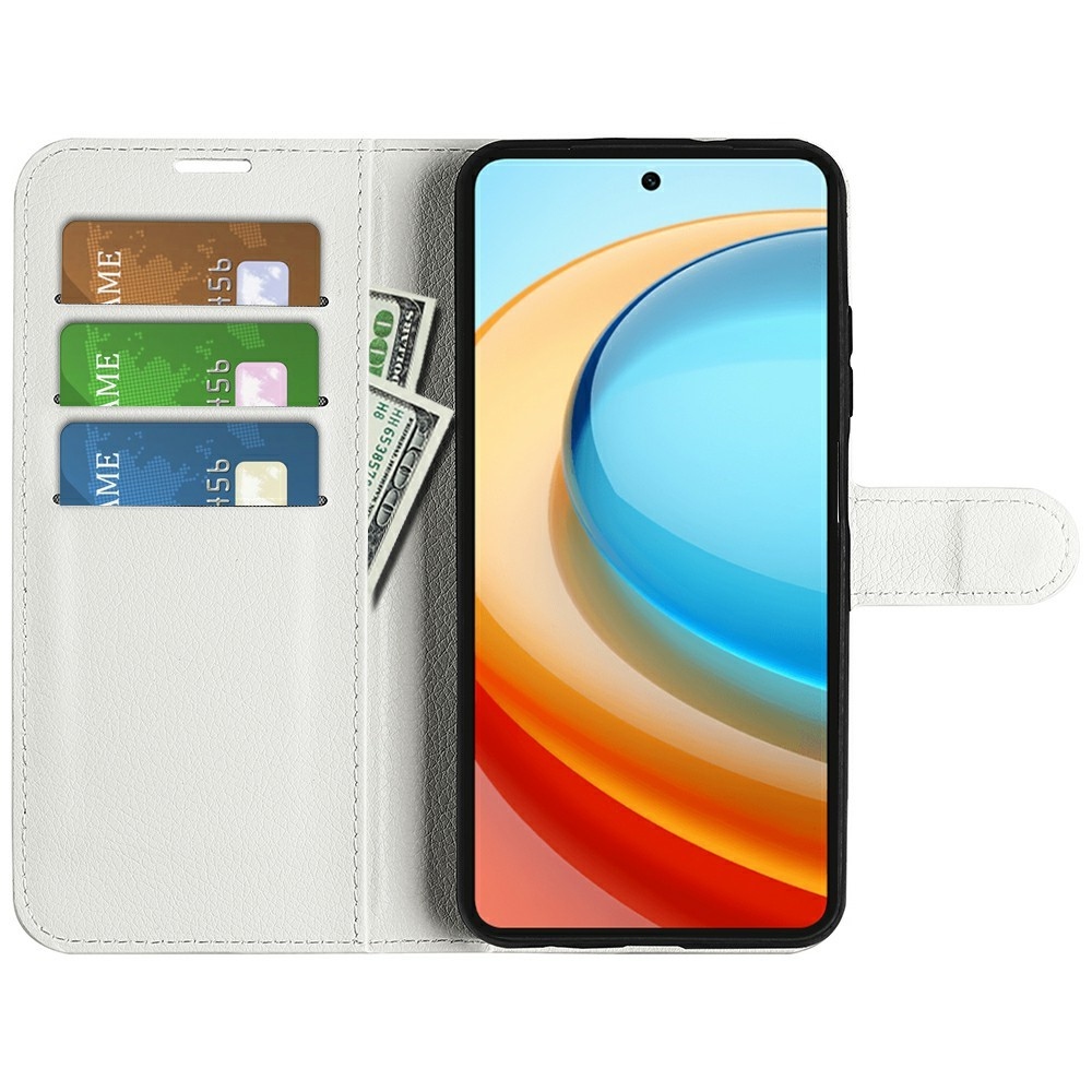 Litchi knižkové puzdro na ZTE Blade A75 5G - biele