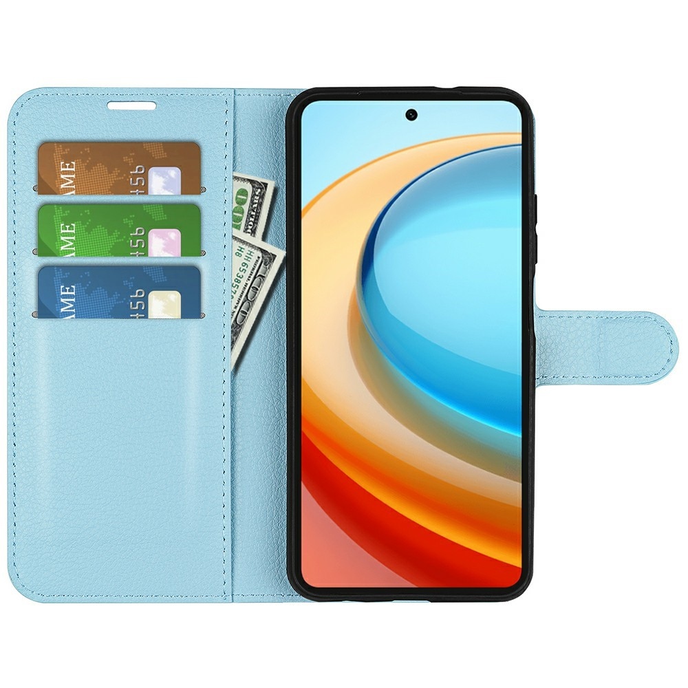 Litchi knižkové puzdro na ZTE Blade A75 5G - modré